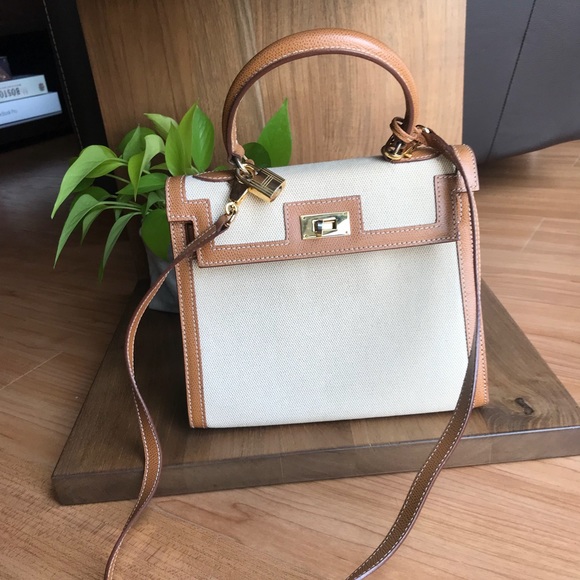 Reina Handbags - Vintage Canvas/Leather Reina Handbag